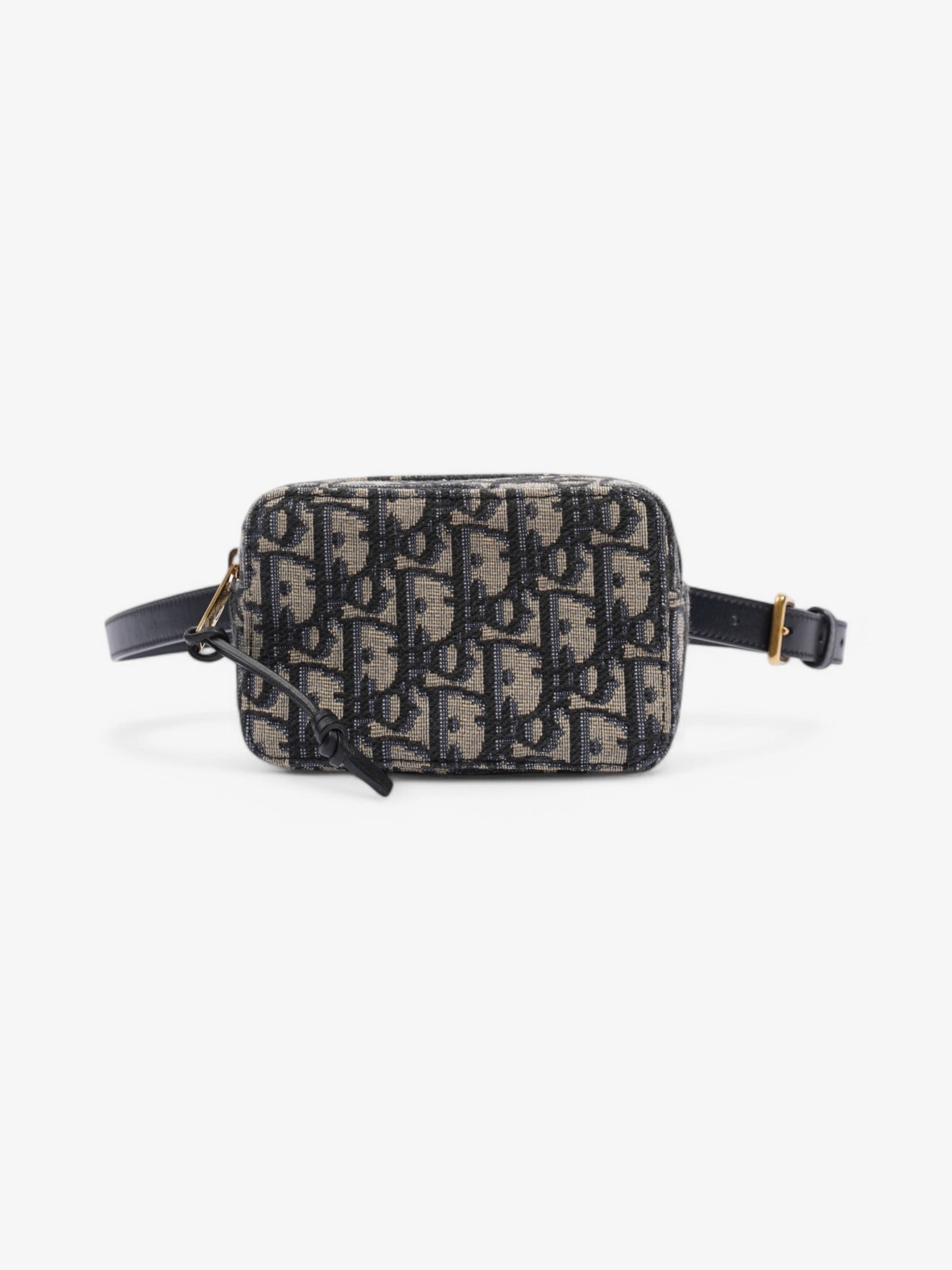 Christian Dior Trotter Belt Bag Blue Oblique Canvas Mini
