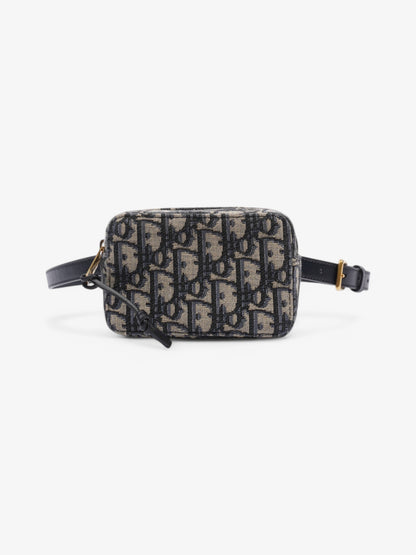 Christian Dior Trotter Belt Bag Blue Oblique Canvas Mini