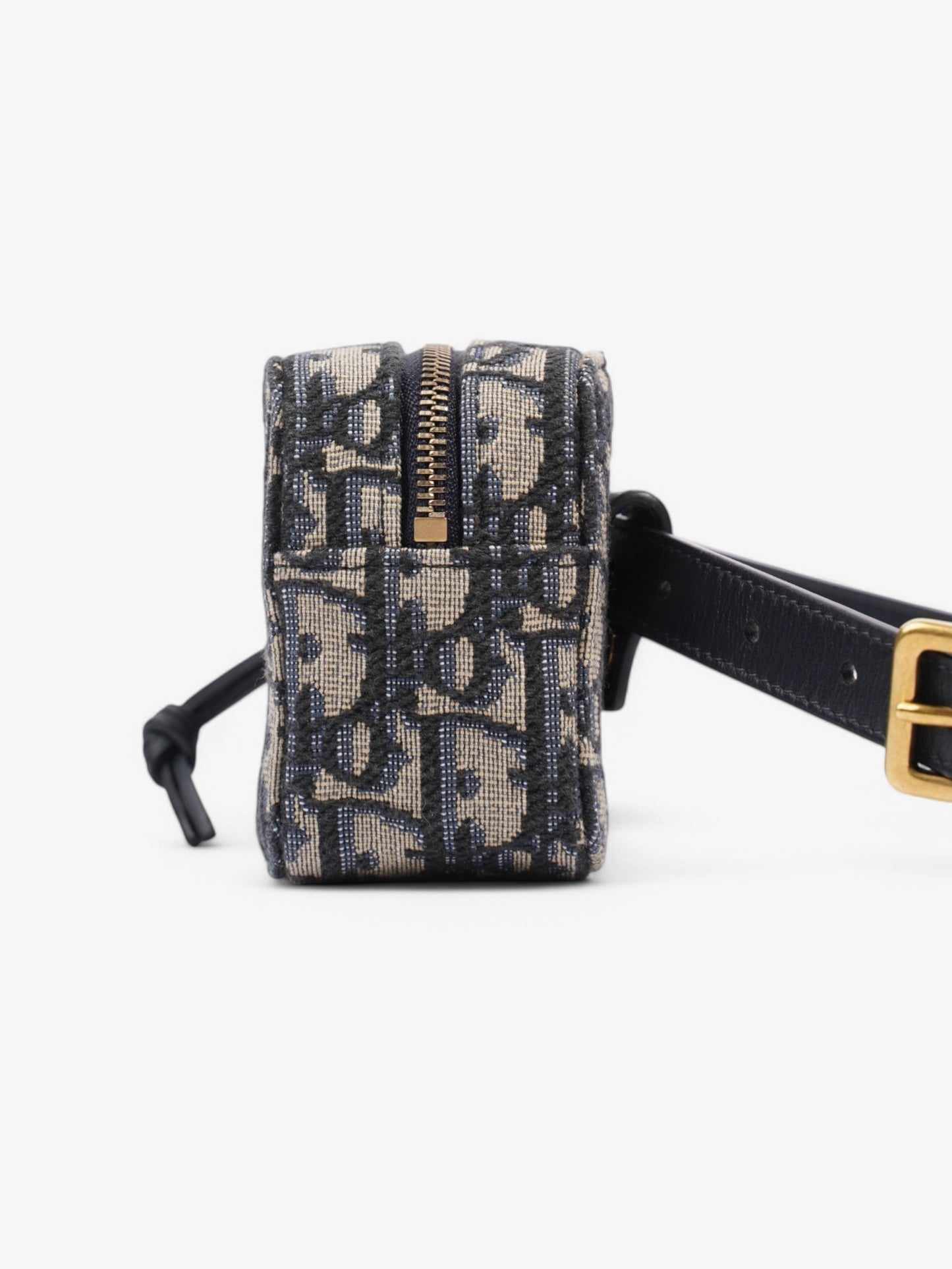 Christian Dior Trotter Belt Bag Blue Oblique Canvas Mini
