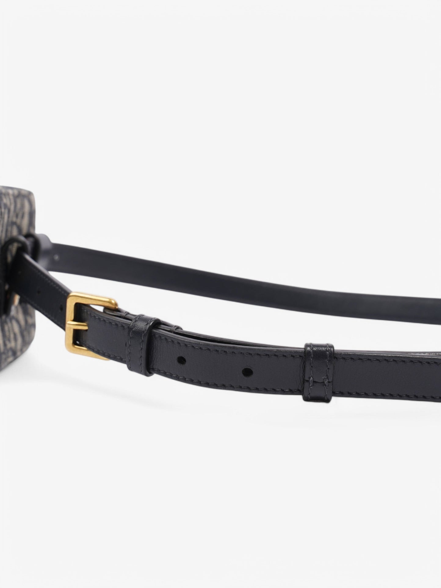 Christian Dior Trotter Belt Bag Blue Oblique Canvas Mini