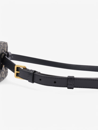 Christian Dior Trotter Belt Bag Blue Oblique Canvas Mini