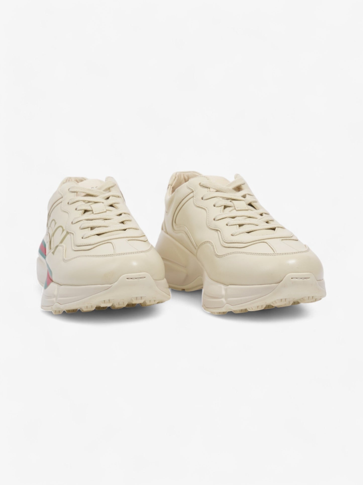 Gucci Rhyton Sneakers Cream / Red / Green Leather EU 39.5 UK 6.5