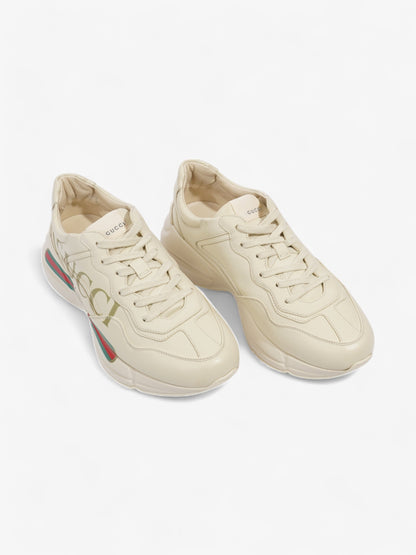 Gucci Rhyton Sneakers Cream / Red / Green Leather EU 39.5 UK 6.5