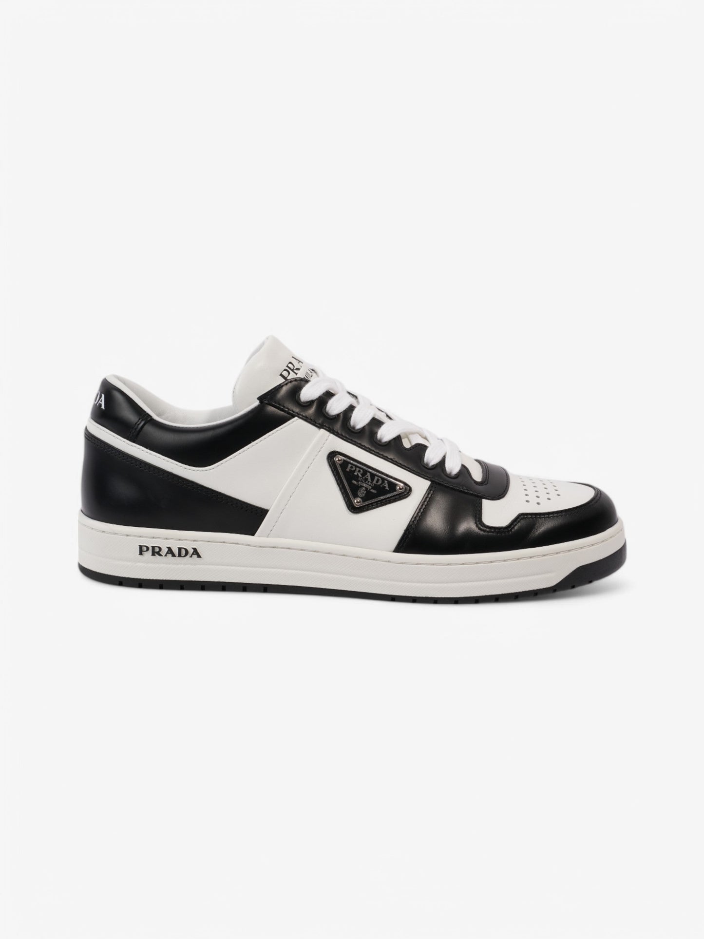 Prada Downtown White  / Black Leather EU 42 UK 8