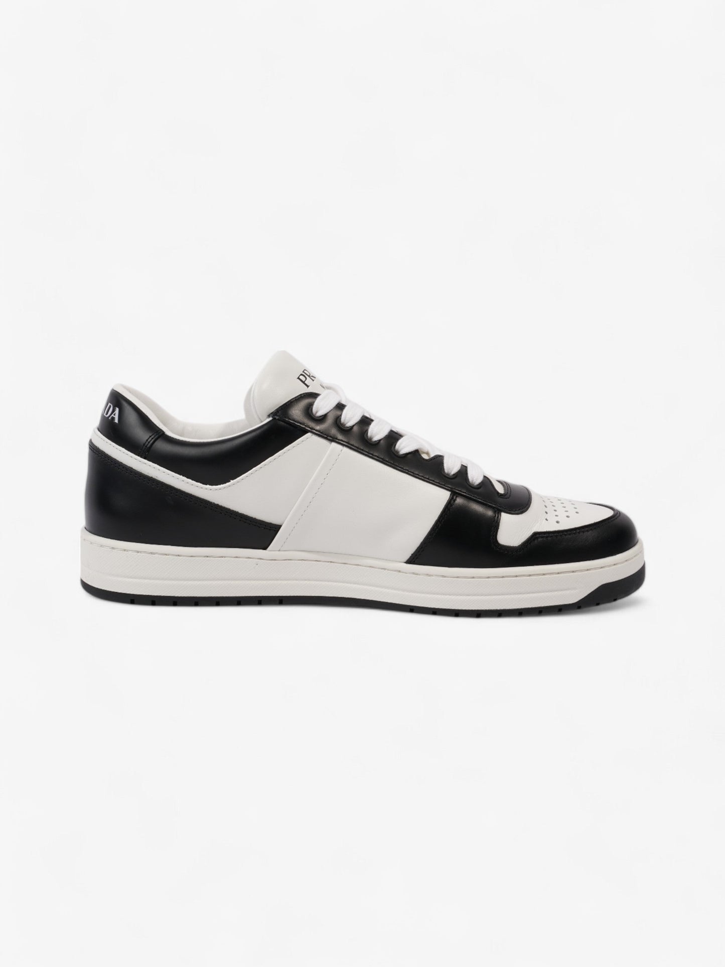 Prada Downtown White  / Black Leather EU 42 UK 8
