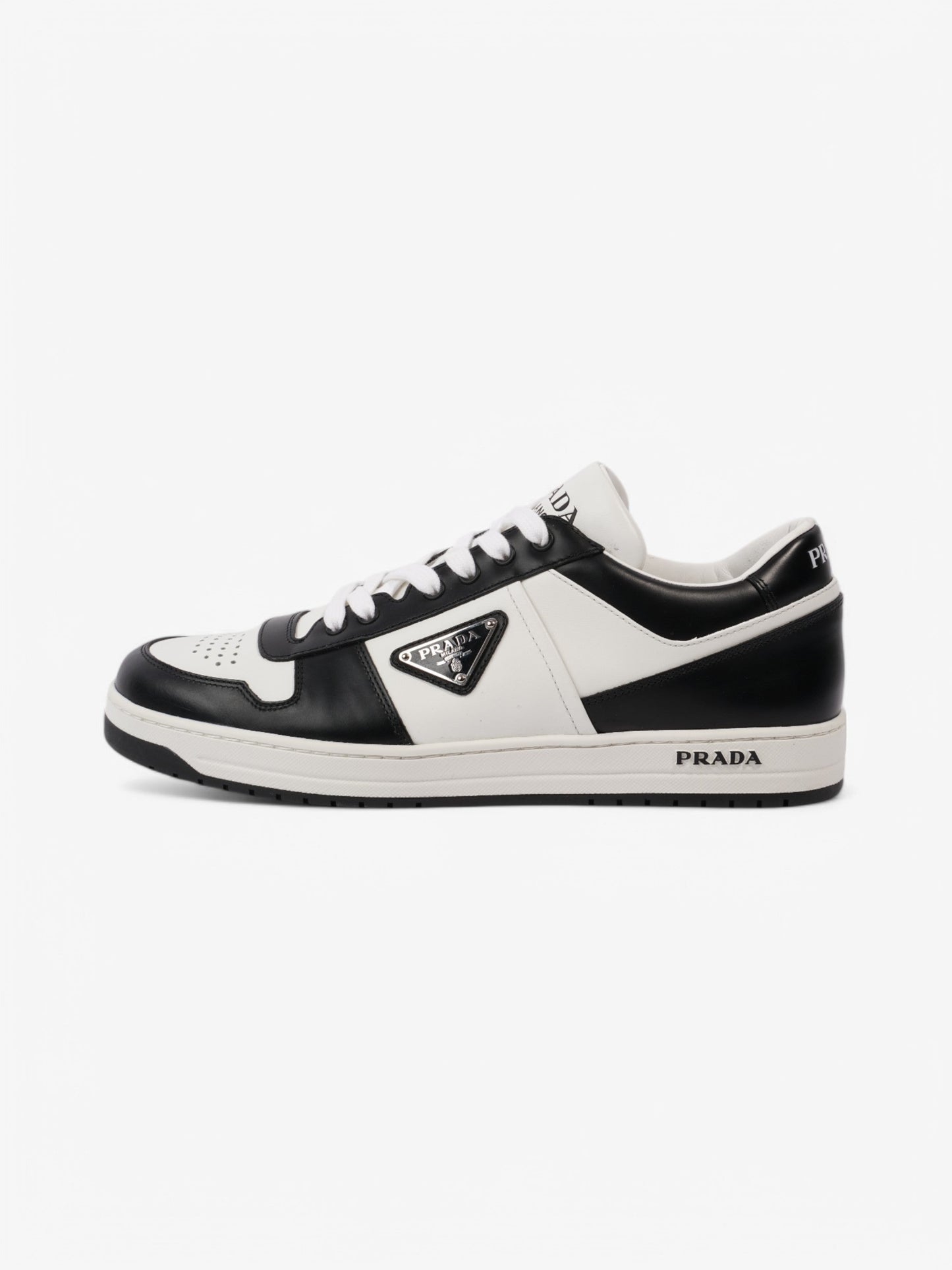 Prada Downtown White  / Black Leather EU 42 UK 8