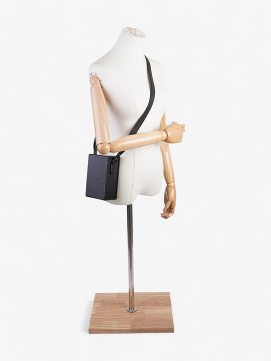Fendi Box Vertical Messenger Black Calfskin Leather