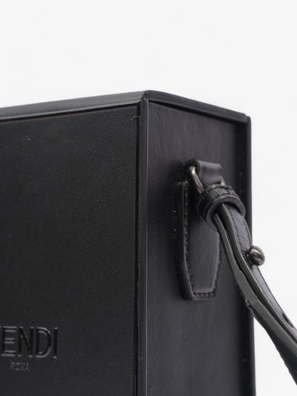 Fendi Box Vertical Messenger Black Calfskin Leather