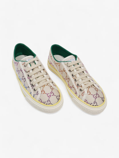 Gucci Crystal GG Tennis 1977 White / Multicoloured Canvas EU 38.5 UK 5.5