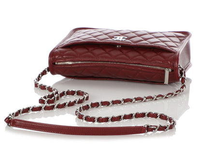 Chanel Burgundy Quilted Calfskin Crossbody