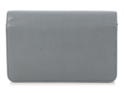 Chanel Gray Caviar Timeless Wallet on a Chain WOC