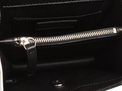 Chanel Mini Black and White Leather Citizen Flap