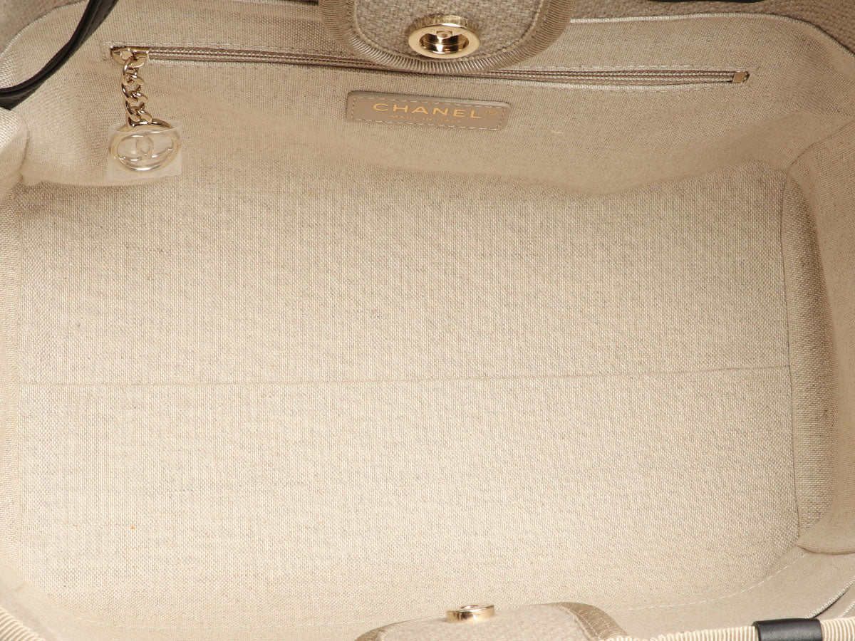 Chanel Small Mixed Fibers Deauville Tote
