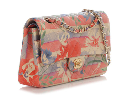 Chanel Medium/Large Watercolor Quilted Lambskin Classic Double Flap