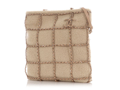 Chanel Shearling CC Chain Shopping Tote