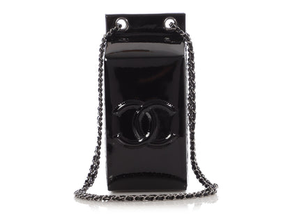 Chanel Black Patent Milk Carton Bag