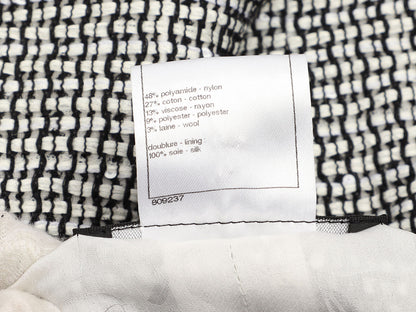 Chanel Black and White Tweed Jacket