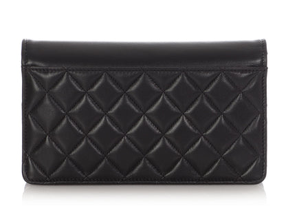 Chanel Black Lambskin Wallet On Chain WOC