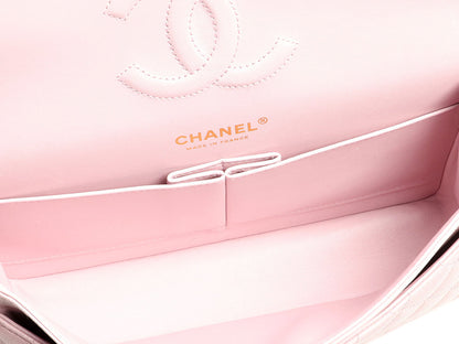 Chanel Medium/Large 21S Light Pink Rose Claire Caviar Classic Double Flap