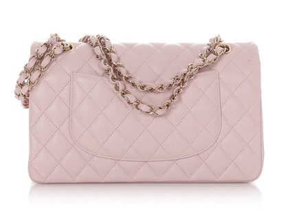 Chanel Medium/Large 21S Light Pink Rose Claire Caviar Classic Double Flap