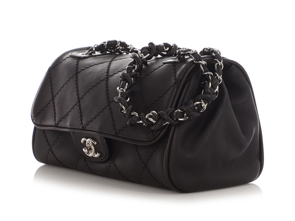 Chanel Black Matte Calfskin Ultimate Stitch Flap