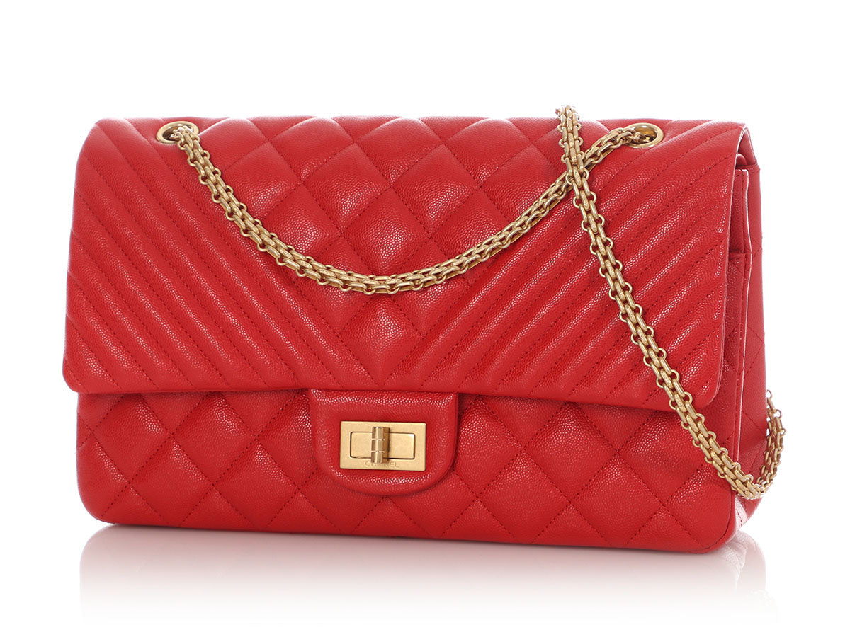 Chanel LE Red Caviar Reissue Classic Double Flap 227