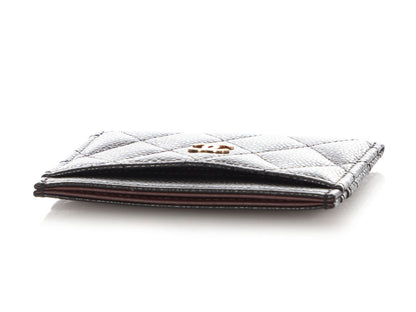 Chanel Black Quilted Caviar Classic Card Case