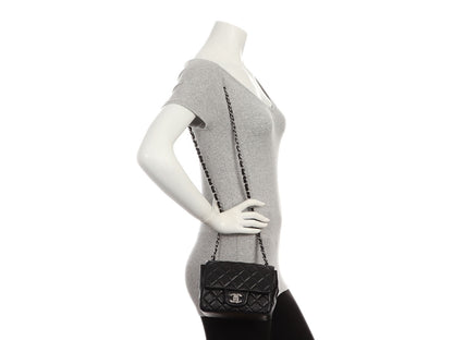Chanel Mini Black Quilted Lambskin Classic