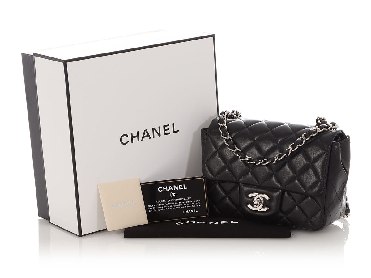 Chanel Mini Black Quilted Lambskin Classic