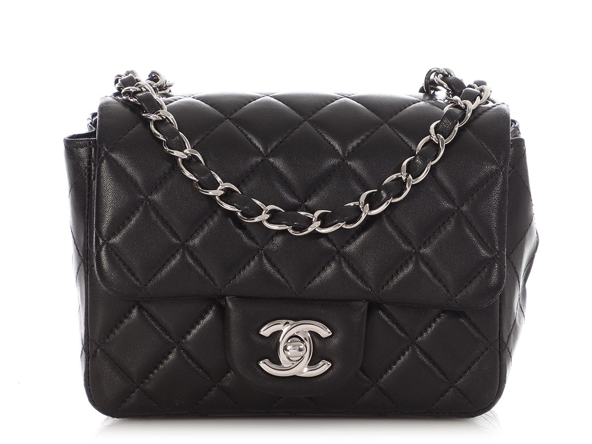 Chanel Mini Black Quilted Lambskin Classic