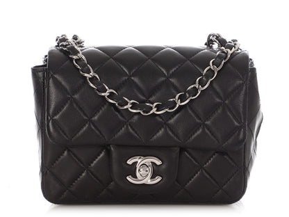 Chanel Mini Black Quilted Lambskin Classic