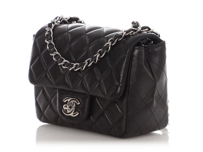 Chanel Mini Black Quilted Lambskin Classic
