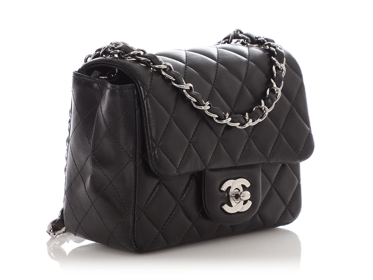 Chanel Mini Black Quilted Lambskin Classic