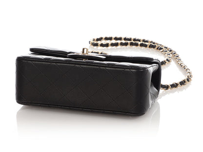 Chanel Mini Black Quilted Lambskin Rectangular Classic