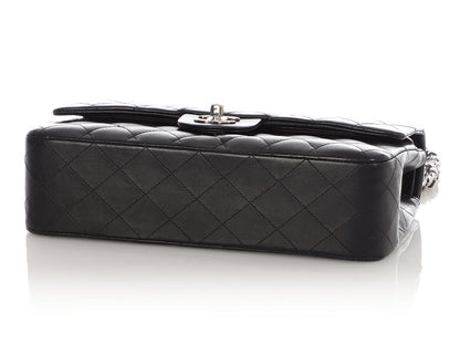 Chanel Medium Black Quilted Lambskin Classic Double Flap