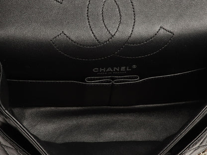 Chanel Black Quilted Aged Calfskin Lucky Charms Reissue 225