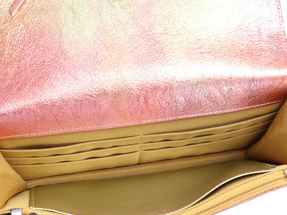 Chanel Rainbow Quilted Goatskin Reissue Wallet on Chain WOC
