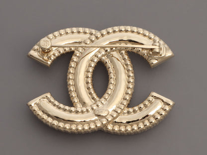 Chanel Medium Crystal CC Logo Brooch
