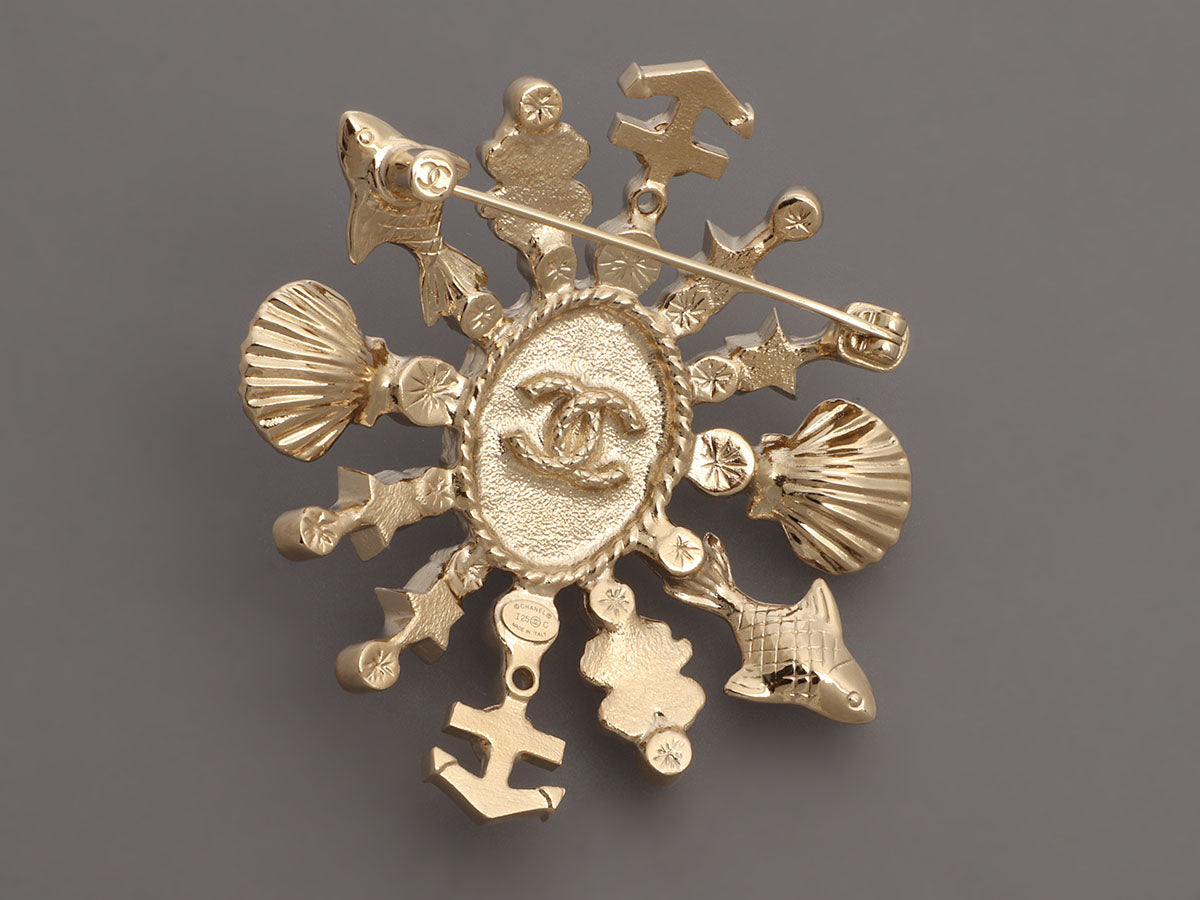 Chanel Large Sea Theme Brooch