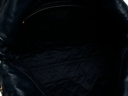 Chanel Small Navy Quilted Calfskin 22