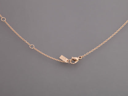 Chanel Small 18K Beige Gold Diamond N°5 Necklace