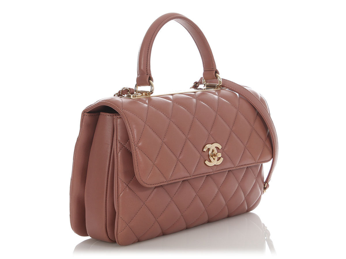 Chanel Medium Mauve Quilted Lambskin Trendy CC