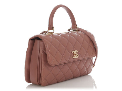 Chanel Medium Mauve Quilted Lambskin Trendy CC