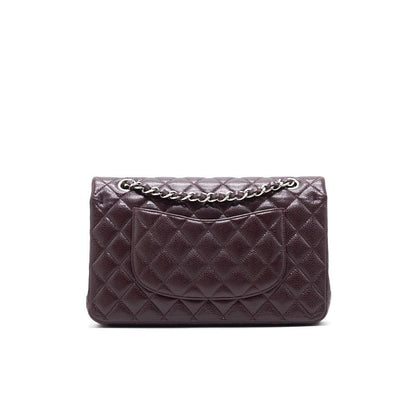 Chanel Medium cavier Classical double flap burgundy with