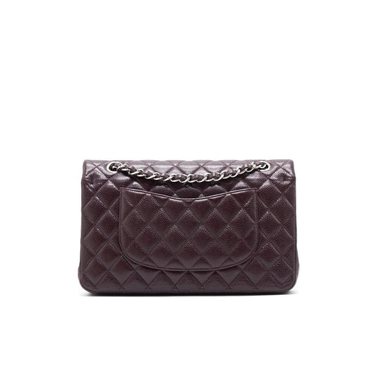 Chanel Medium cavier Classical double flap burgundy with