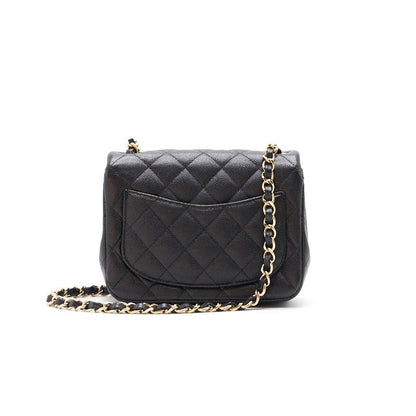 Chanel Mini Square Black  Cavier