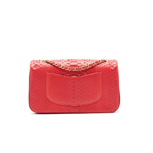 Chanel Python Skin Classic Medium Double Flap with