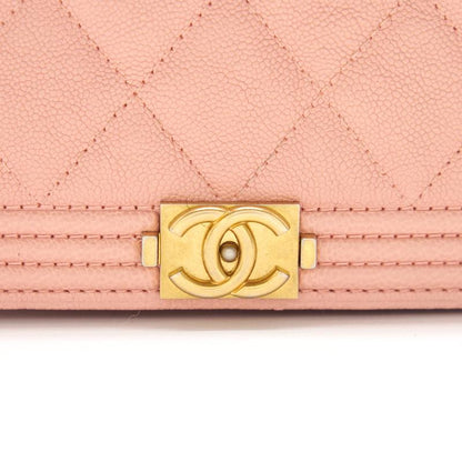 Chanel Boy Chanel Wallet on Chain cavier Pink with