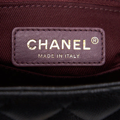 Chanel Caviar Quilted Mini Coco Handle Flap Black with