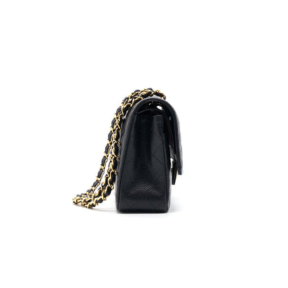 Chanel Medium 25cm Classical Double Flap Caviar Black